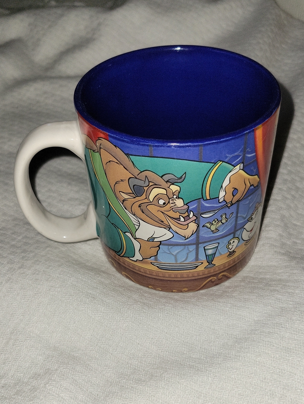 RARE Disney Beauty and the Beast mug EUC
